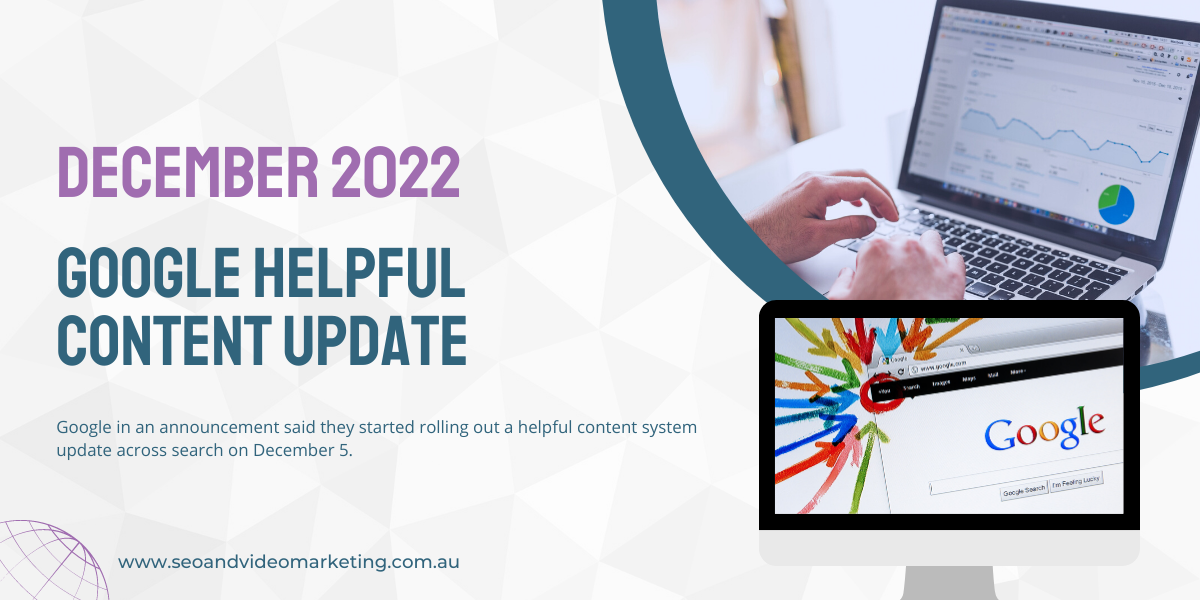 Google Algorithm: December 2022 Helpful Content Update
